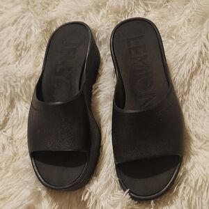 Lemon Jelly Women's Sunny Platform Sandals Comfort Wedges Size 38